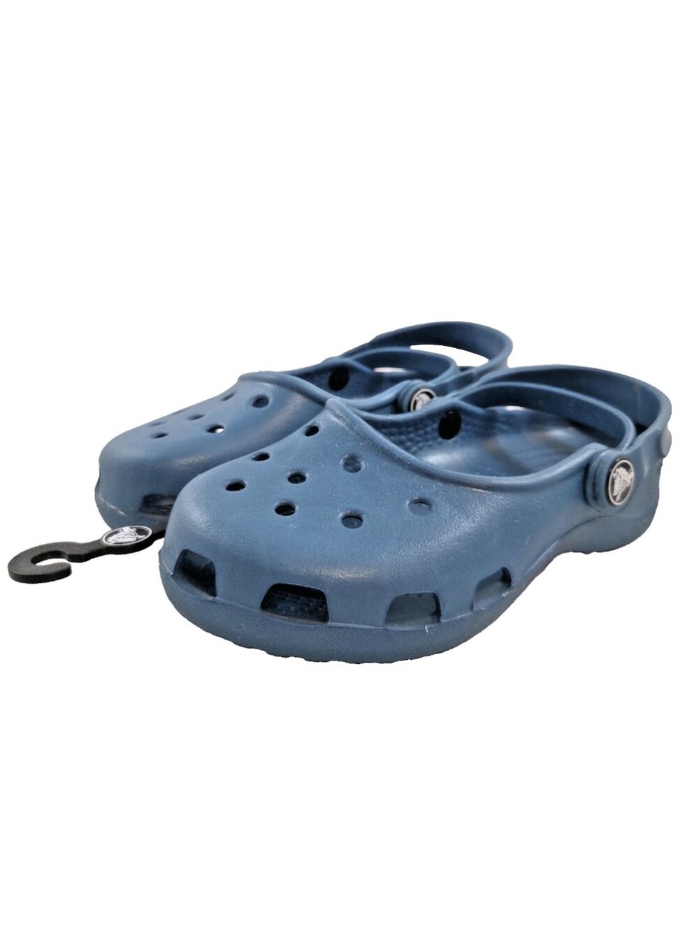 NEW Crocs Girls Mary Jane Slip-On Shoes Size C 12/13 Peacock Blue NWT